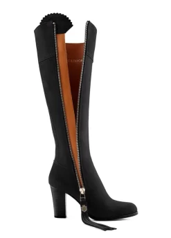 Fairfax & Favor High Heeled Regina Narrow Fit Suede Boot - Black -Equestrian Gear Sales ff high heel narrow black 3rdy