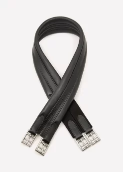 E. Jeffries Premier Elasticated Leather Girth - Black