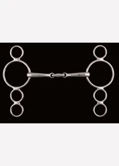 Lozenge Link Dutch Gag 4 Ring Bit BI641