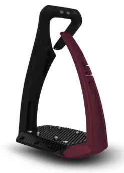 Freejump Soft'Up Pro+ Stirrups - Black/Bordeaux