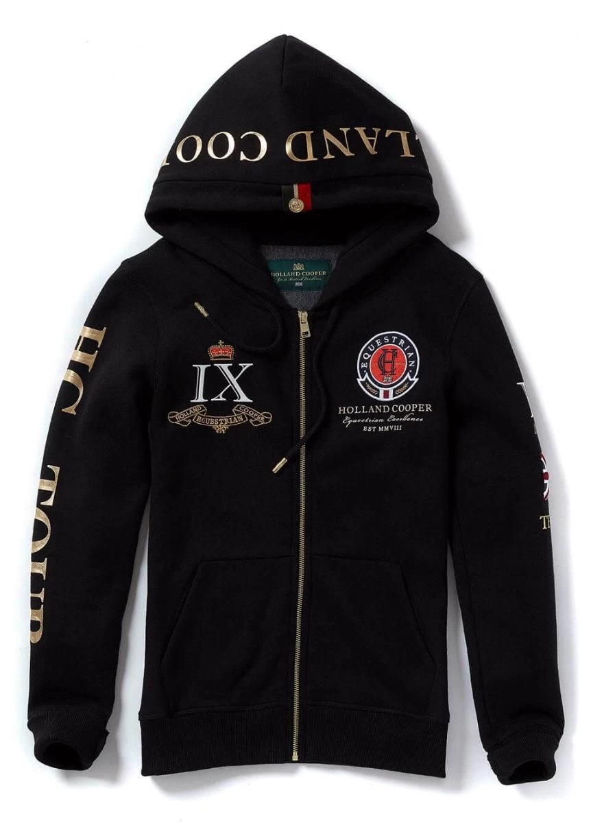 Holland Cooper Team Hoodie - Black 3 Holland Cooper Team Hoodie - Black - Image 3