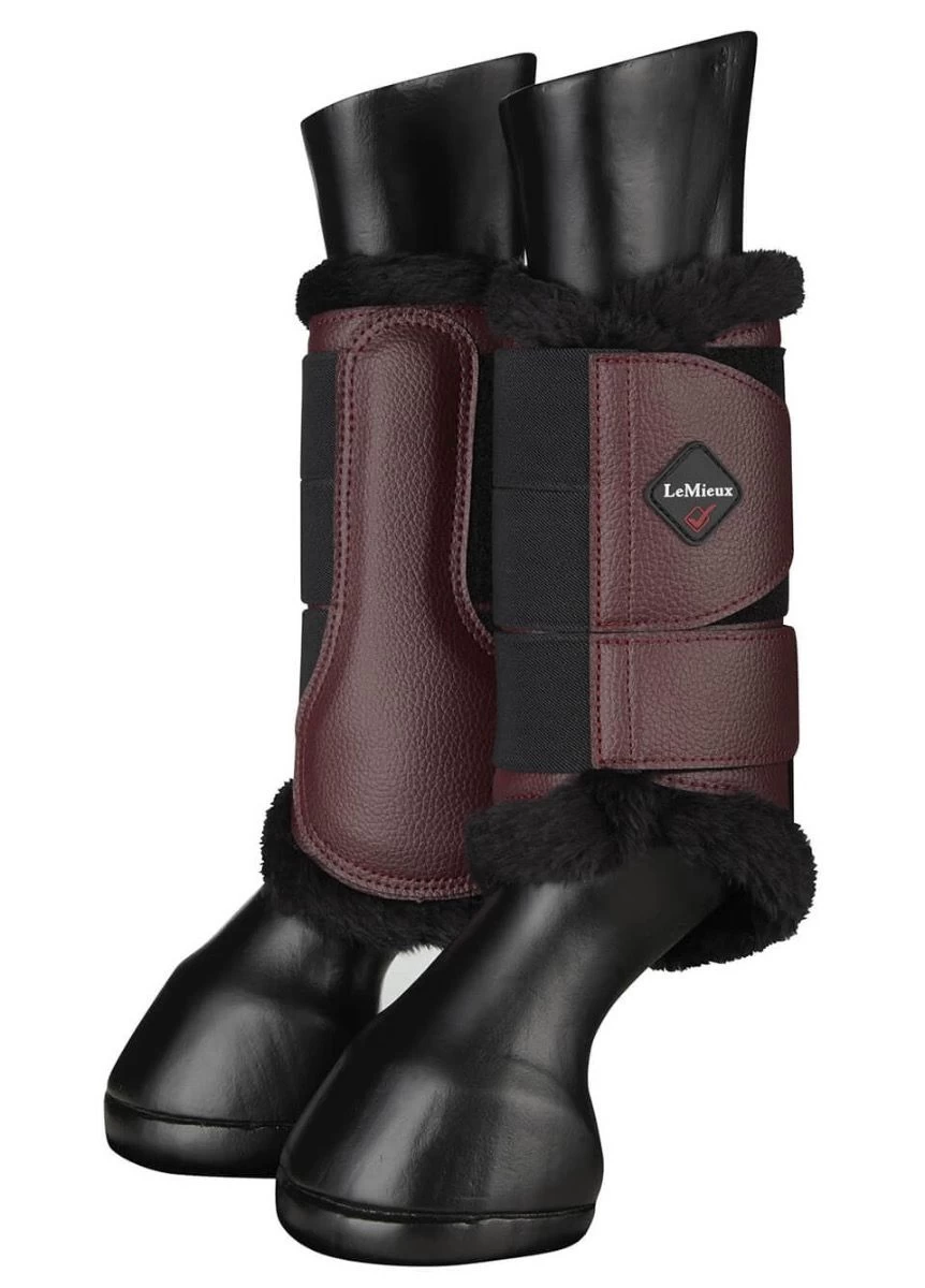 LeMieux Fleece Brushing Boots - Rioja 1 LeMieux Fleece Brushing Boots - Rioja