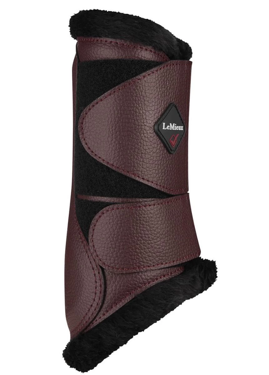 LeMieux Fleece Brushing Boots - Rioja 3 LeMieux Fleece Brushing Boots - Rioja - Image 3