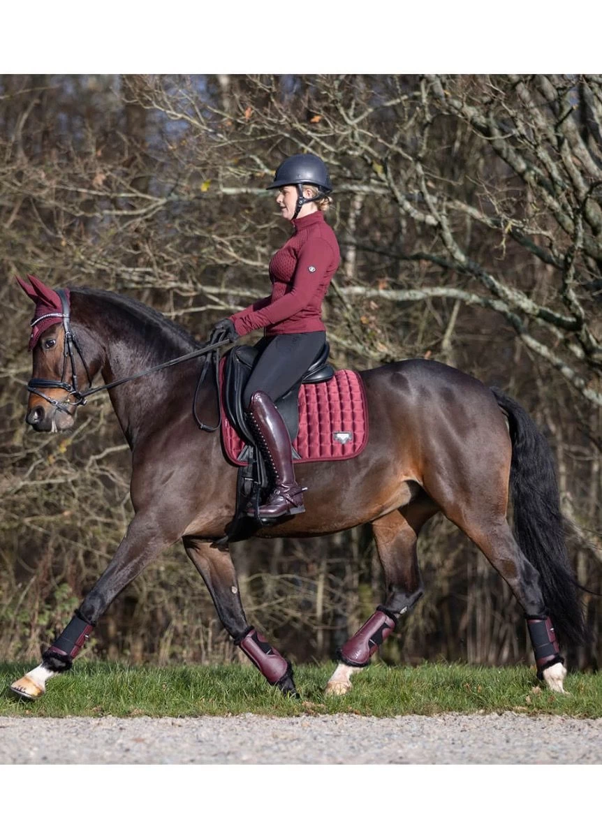 LeMieux Fleece Brushing Boots - Rioja 6 LeMieux Fleece Brushing Boots - Rioja - Image 6