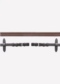 Schockemohle Neoline Rubber Reins - Brown