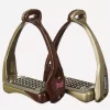 Acavallo Opera Stirrups - Brown/Gold