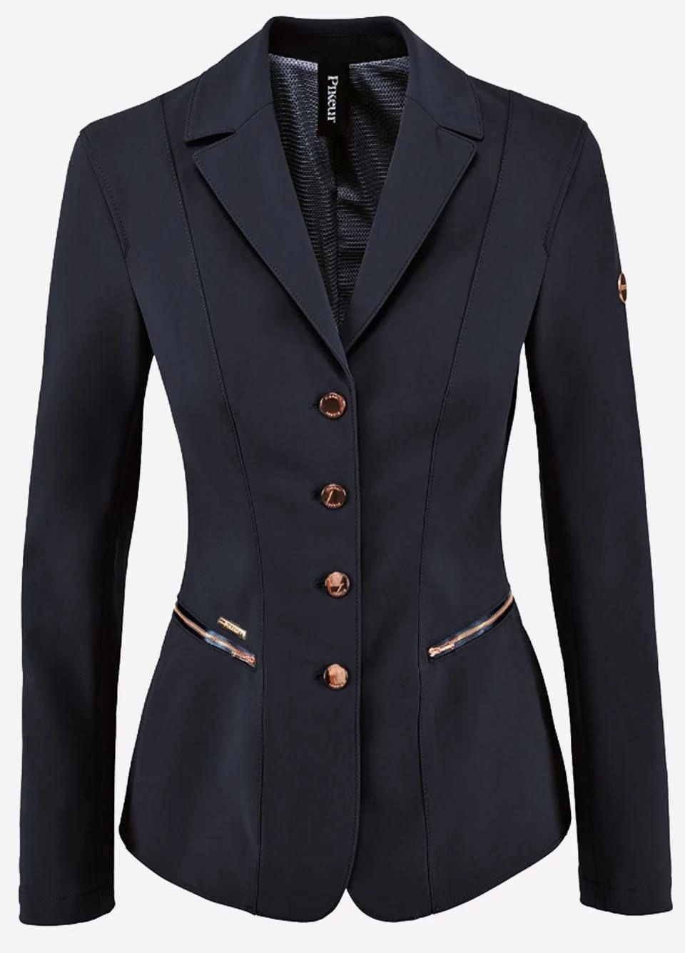 Pikeur Ladies Paulin Competition Jacket - Navy/Rose Gold 1 Pikeur Ladies Paulin Competition Jacket - Navy/Rose Gold