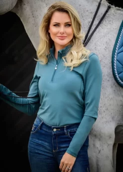 PS Of Sweden Willow Base Layer - Petrol -Equestrian Gear Sales pswillowpetrolrdy