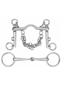 Shires Port Mouth Weymouth Set - Stainless Steel